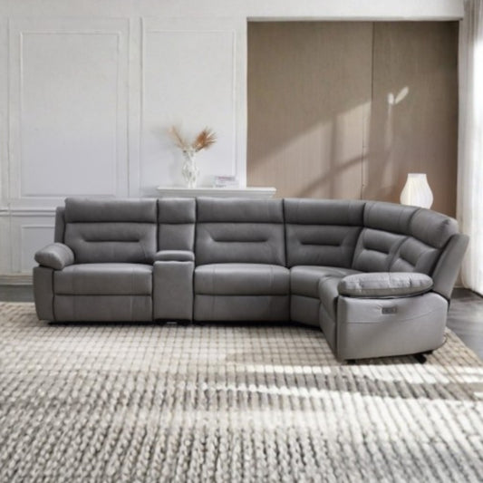 Leni Corner, 3 Seater, 2 Seater & Chair Sofa In Pisa Grey