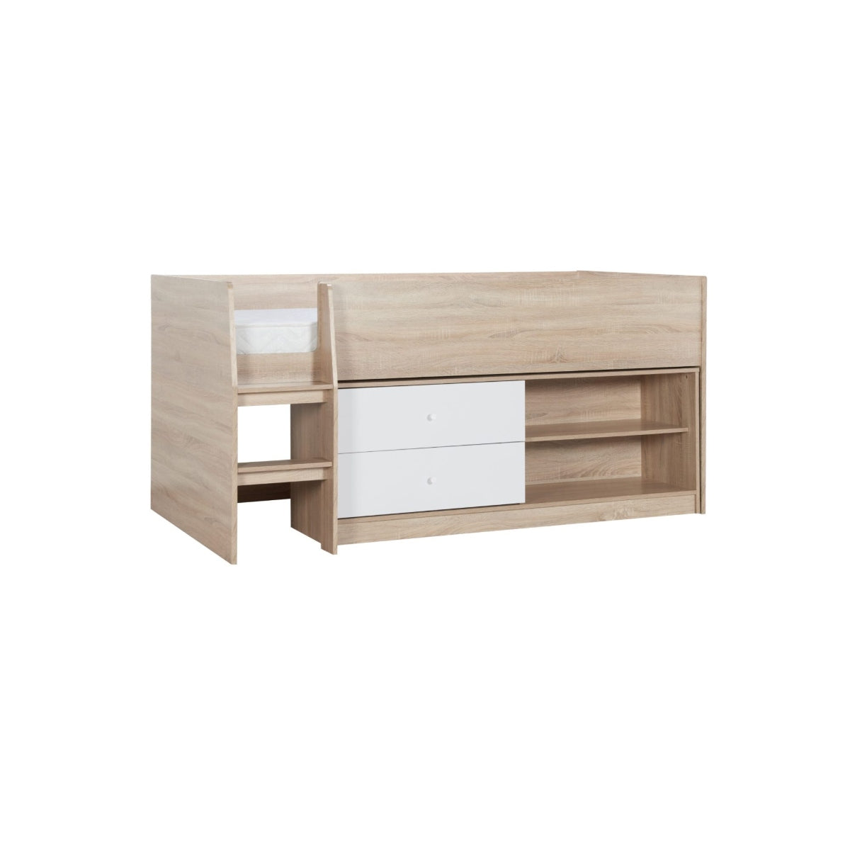 2026 Leyton Cabin Bed - White & Oak Effect