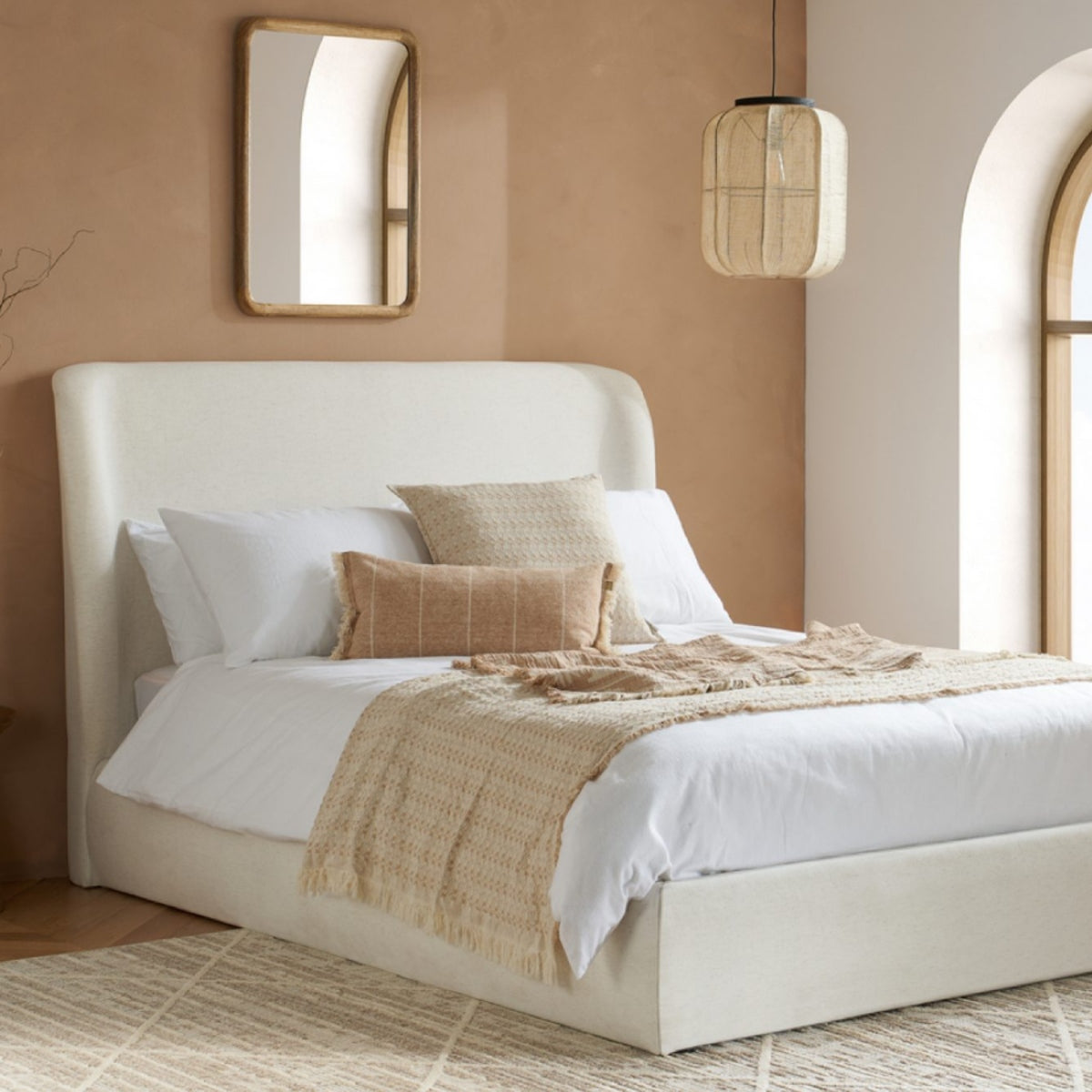 2026 Lanis Ottoman Bed - Cream