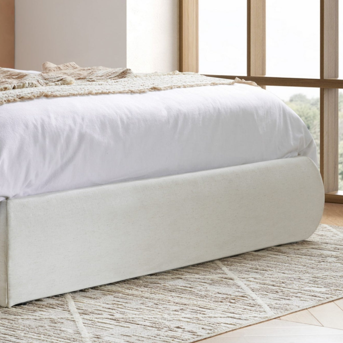 2026 Lanis Ottoman Bed - Cream