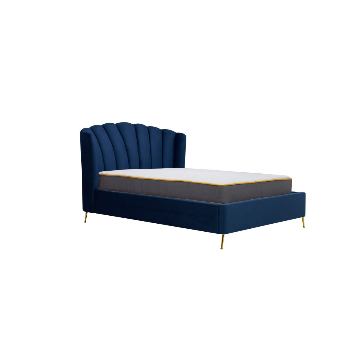 2026 Lottie Fabric Ottoman - Midnight Blue