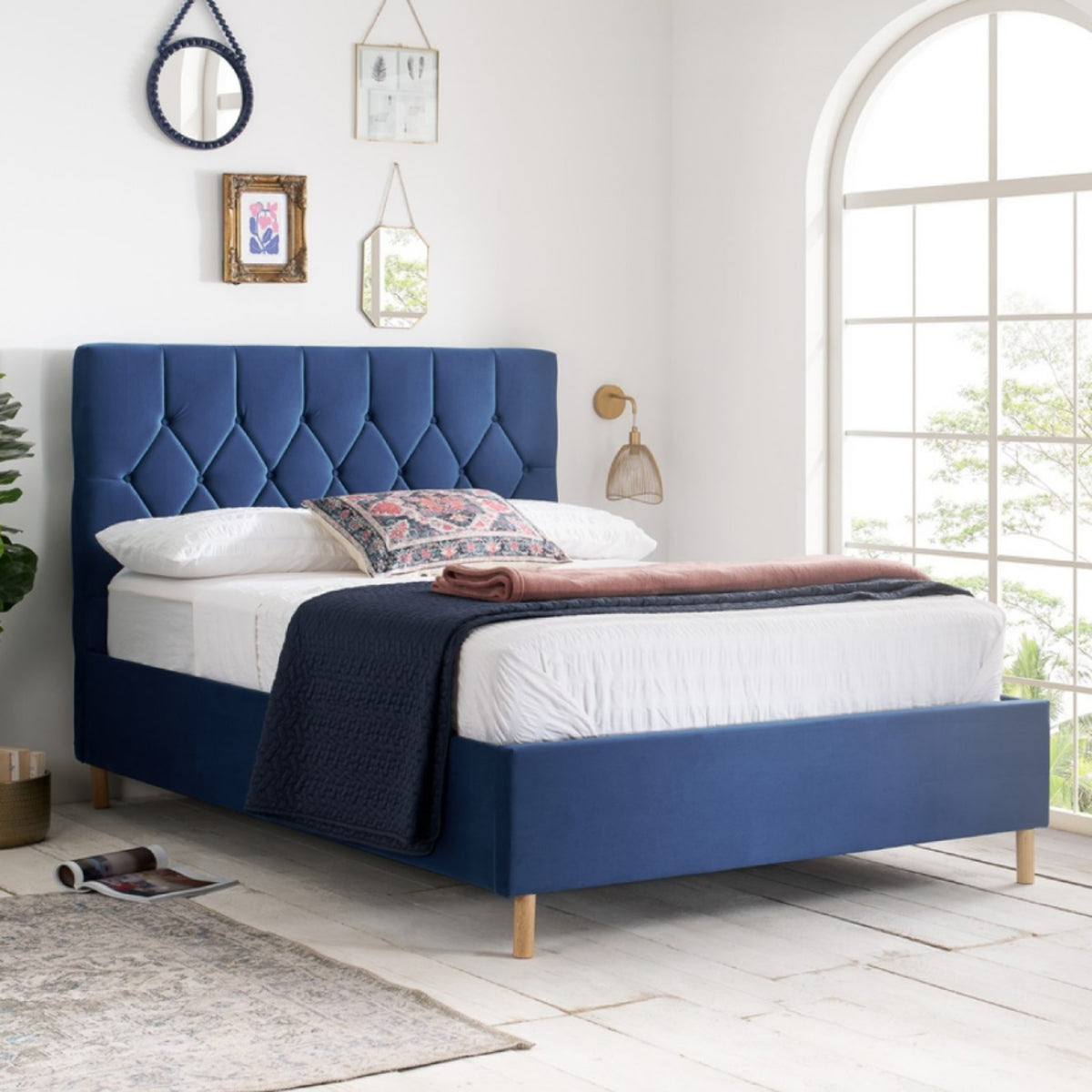 2026 Loxley Ottoman Bed - Blue