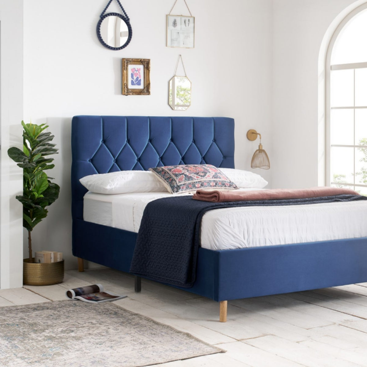 2026 Loxley Fabric Bed - Blue
