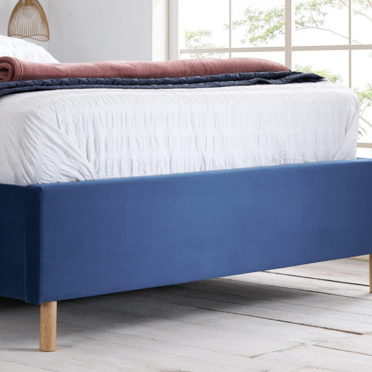 2026 Loxley Ottoman Bed - Blue