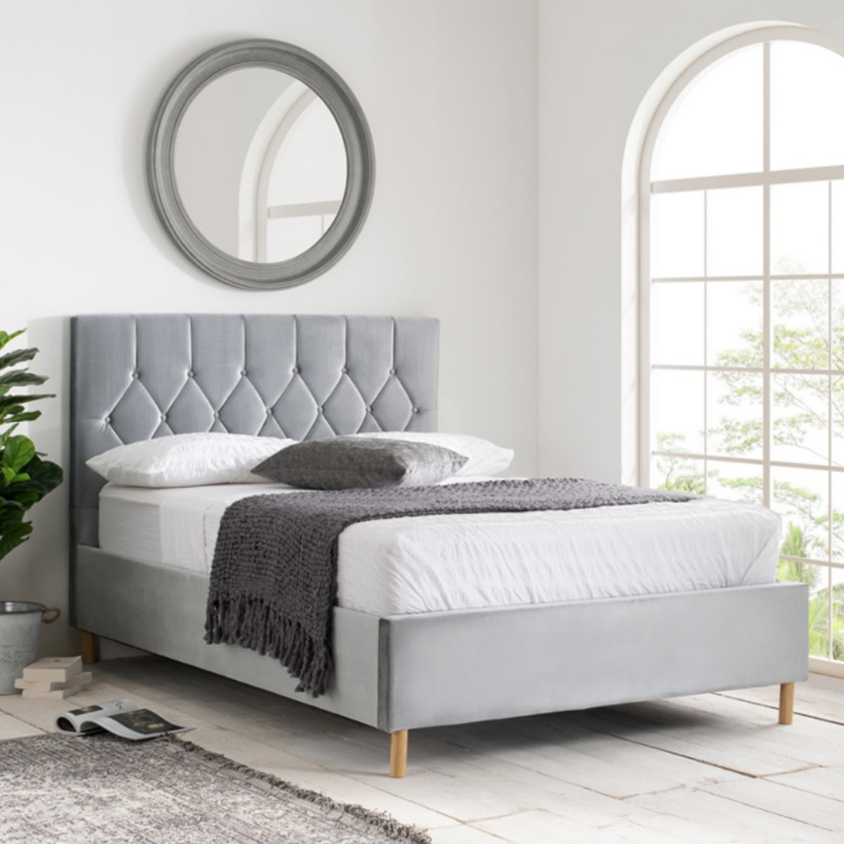 2026 Loxley Ottoman Bed - Grey