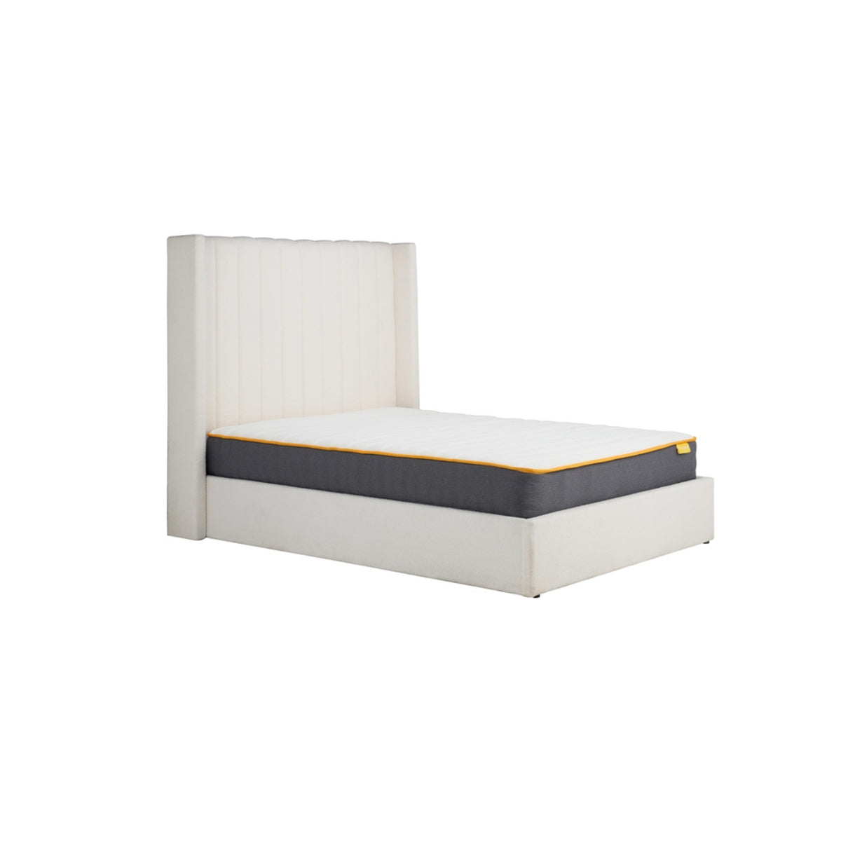 2026 Maisey Ottoman - White Boucle
