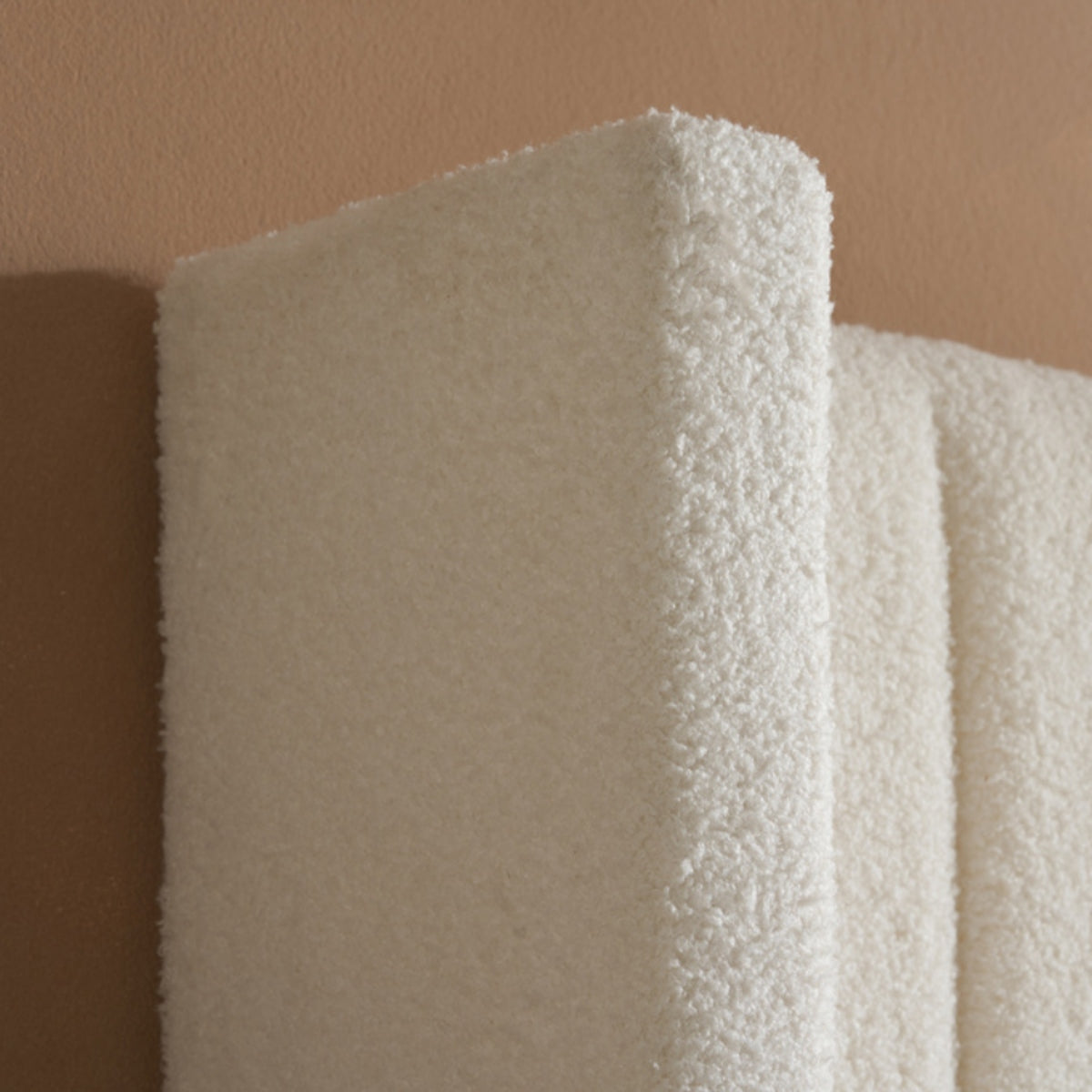 2026 Maisey Ottoman - White Boucle