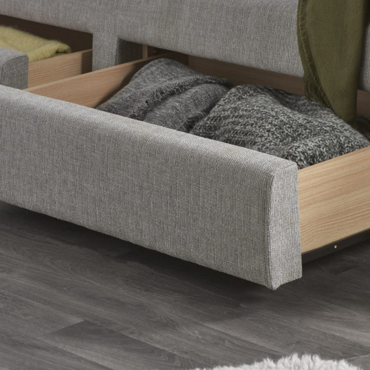 2026 Mayfair Bed 4 Drawers - Grey