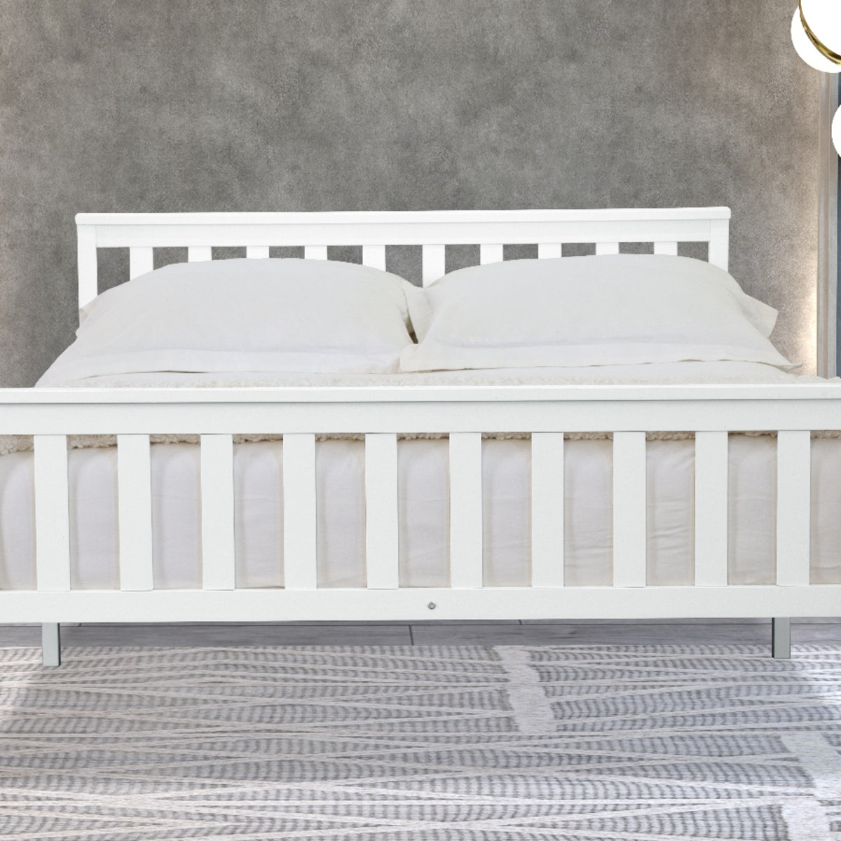 2026 Manchester Wooden Bed Frame in White