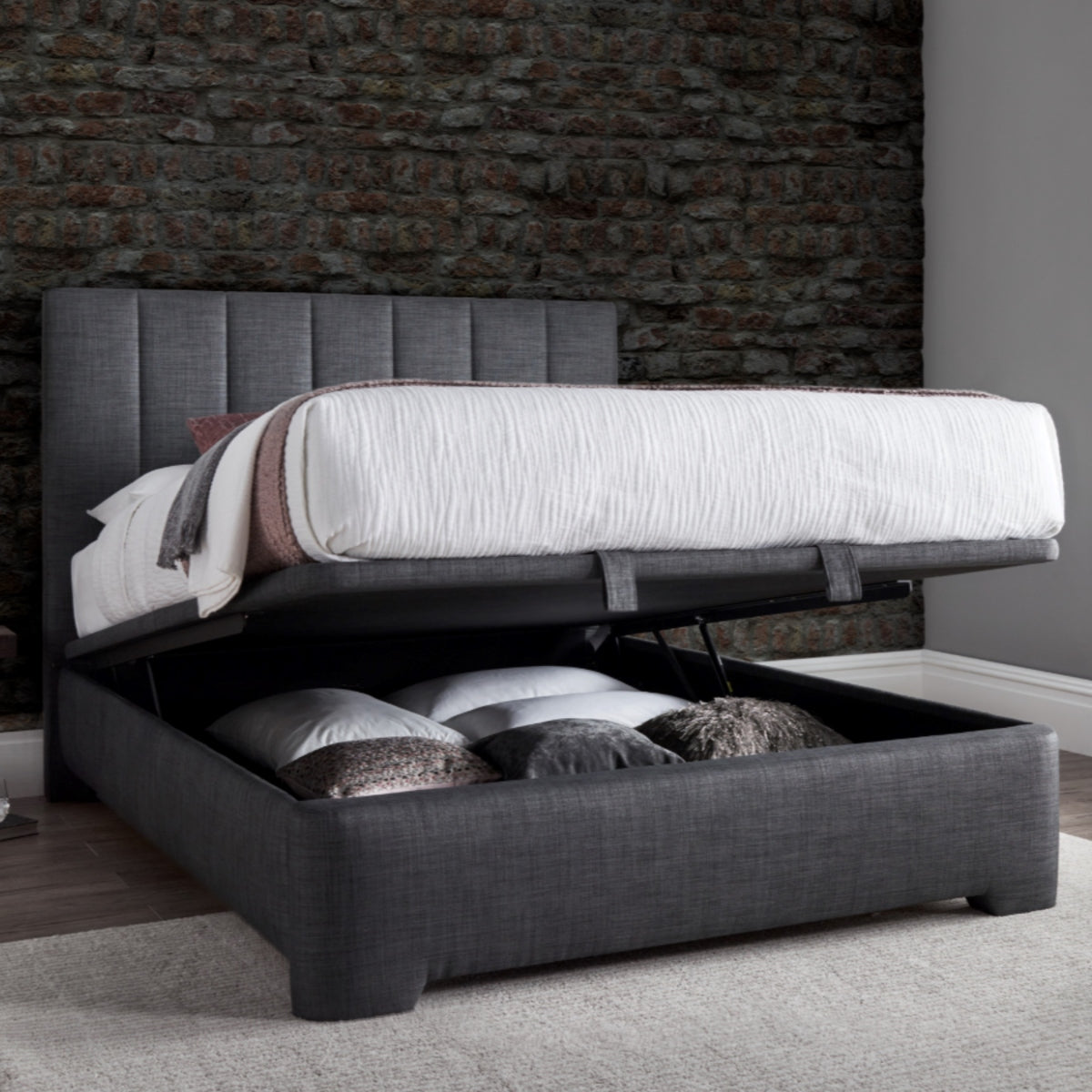 2026 Malcolm Ottoman Storage Bed in Slate