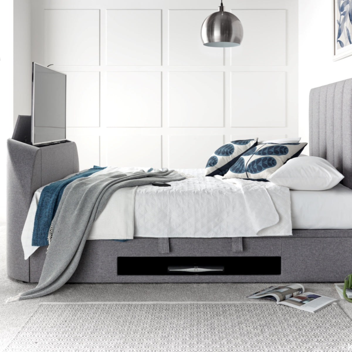 2026 MASIE TV Ottoman Storage Bed in Grey