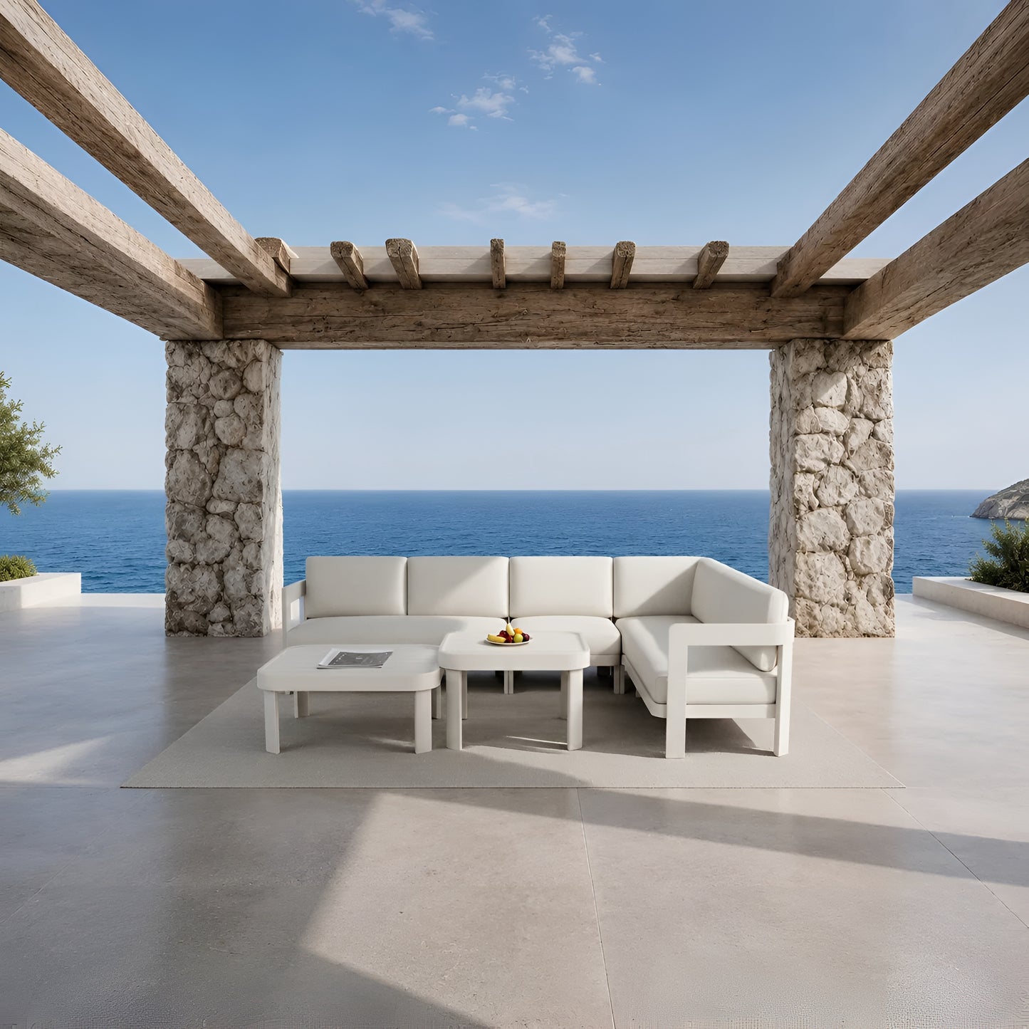 2026 ALUXO® Sofia Outdoor Range - 8 Seater Corner Lounge Set