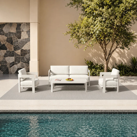 2026 ALUXO® Sofia Outdoor Range - 4 Seater Lounge Set
