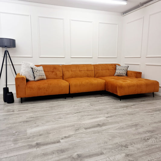 2026 Oakley 3 Piece Sofa - Burnt Orange - Nimbus Beds