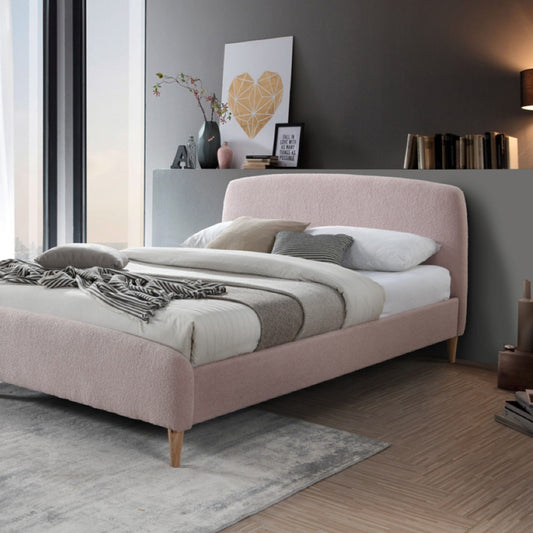 2026 Otley Fabric Bed - Blush Pink