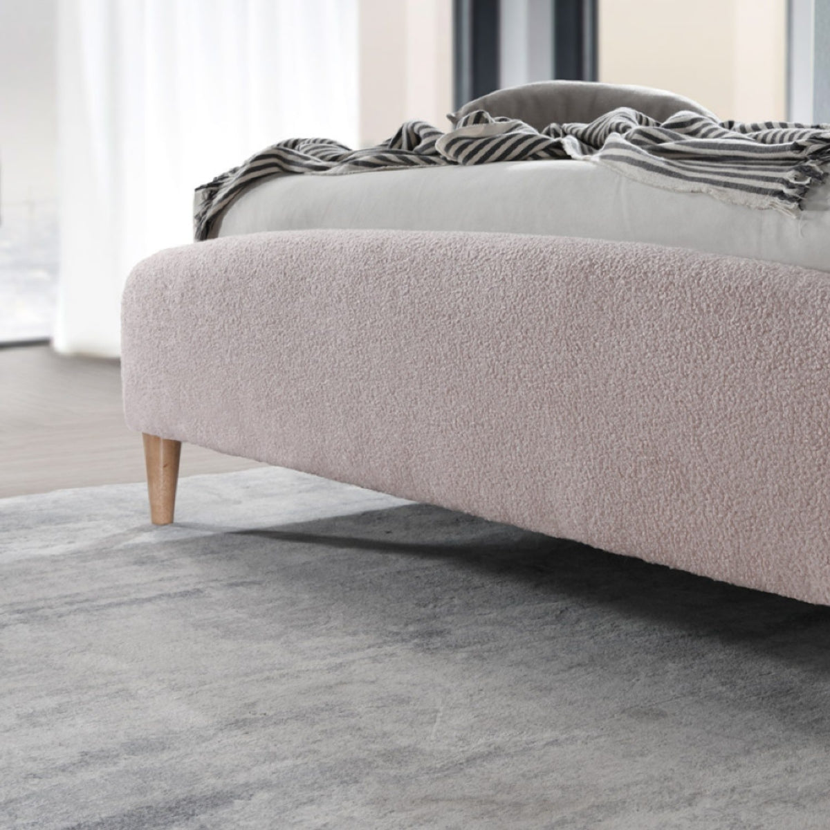 2026 Otley Fabric Bed - Blush Pink