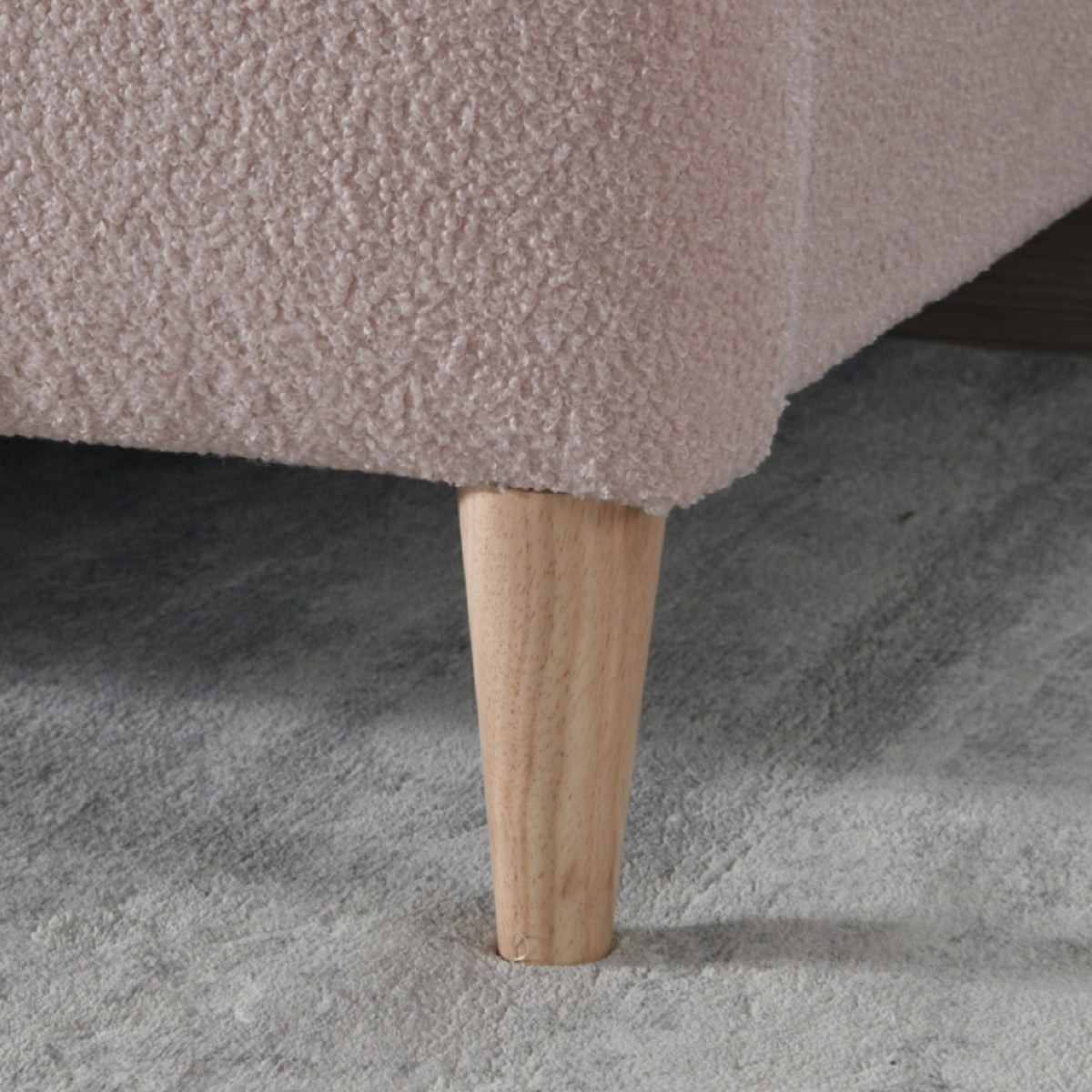 2026 Otley Fabric Bed - Blush Pink