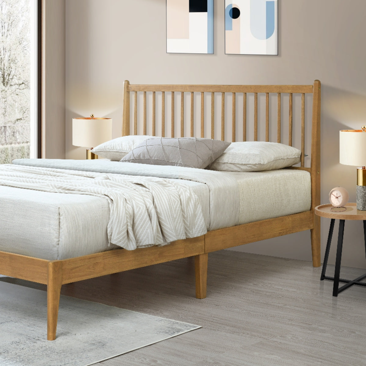 2026 Perth Wooden Bed Frame in Oak