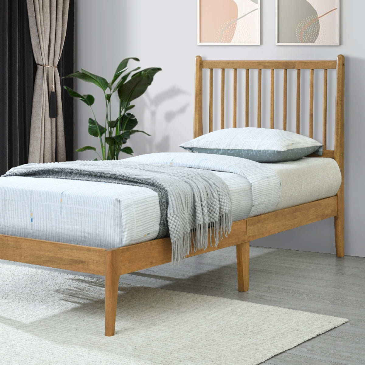 2026 Perth Wooden Bed Frame in Oak