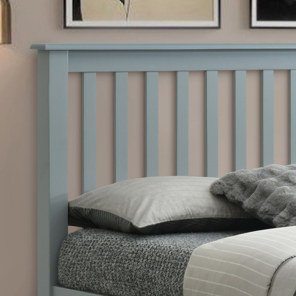 2026 Rose Wooden Bed Frame in Grey