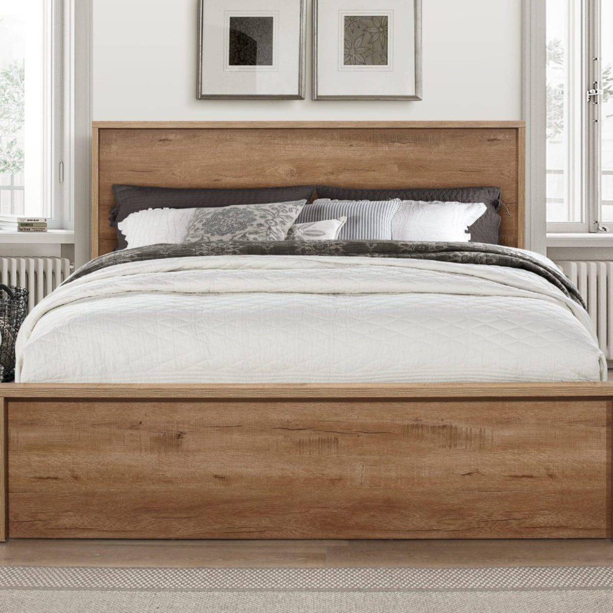 2026 Stockwell Bed - Rustic Oak Effect