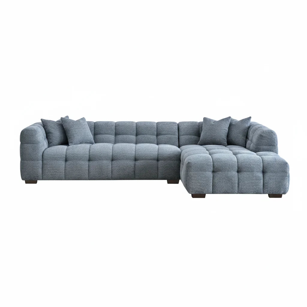 2026 Aubrey Corner Sofa - Right Hand -  Iron Boucle - Nimbus Beds