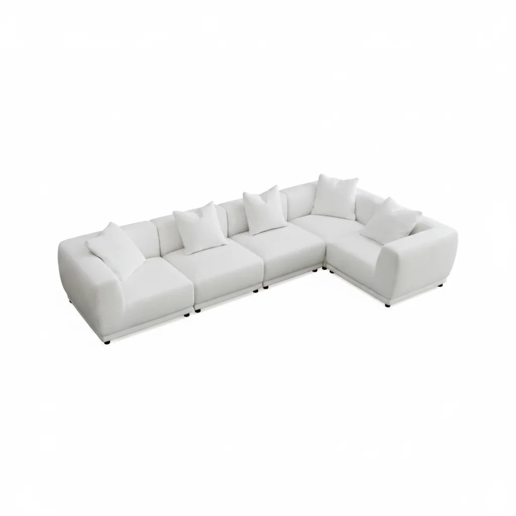 2026 Bailey Corner Sofa - Modular -   Polar Boucle - edit photo - Nimbus Beds