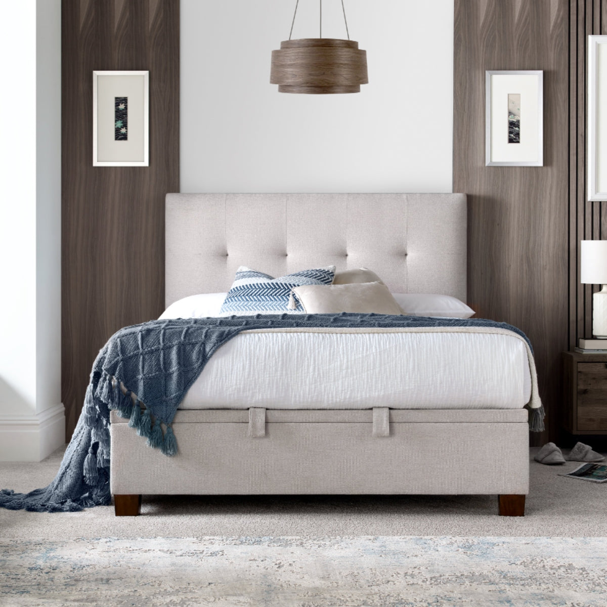 2026 Wallace Ottoman Storage Bed in Clay