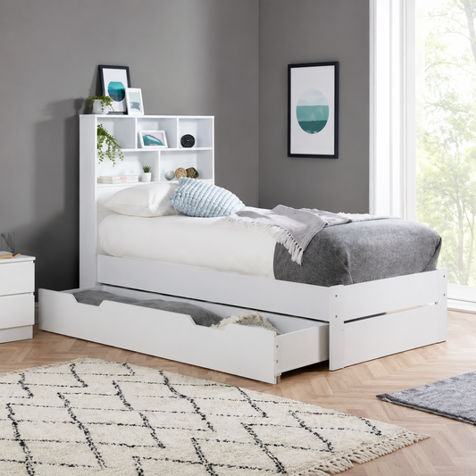 2026 Alfie Storage Bed -  White