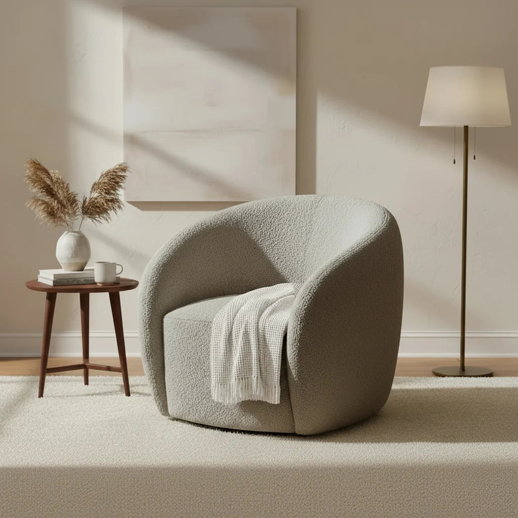 2026 Georgia Accent Chair - Koala Boucle - Nimbus Beds
