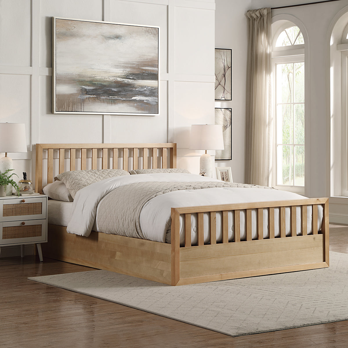 2026 Aberdeen Ottoman Bed Wood in Oak