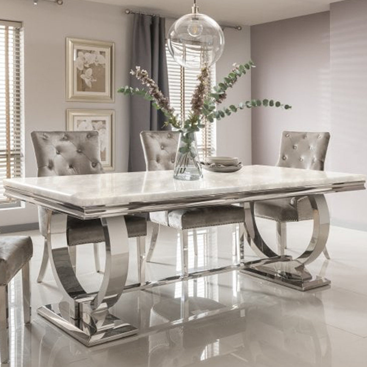 2026 Arriana Dining Table in Pandora Marble