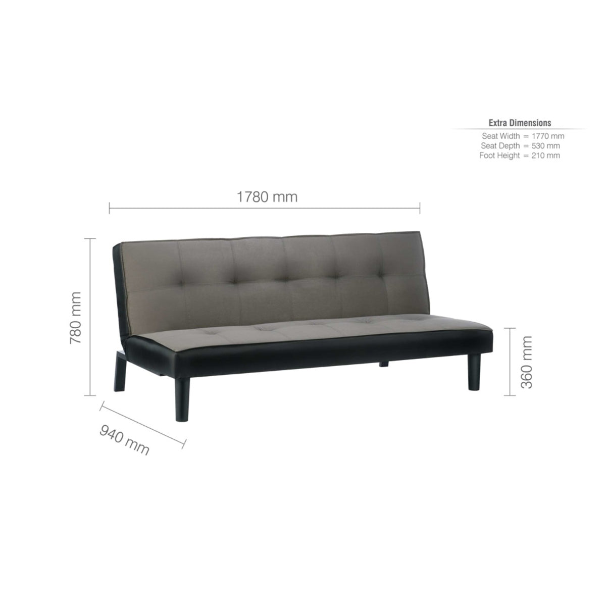 2026 Aurora Sofa Bed - Grey Velvet