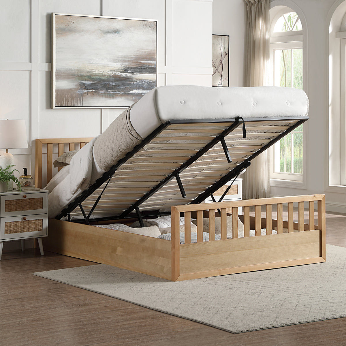 2026 Aberdeen Ottoman Bed Wood in Oak