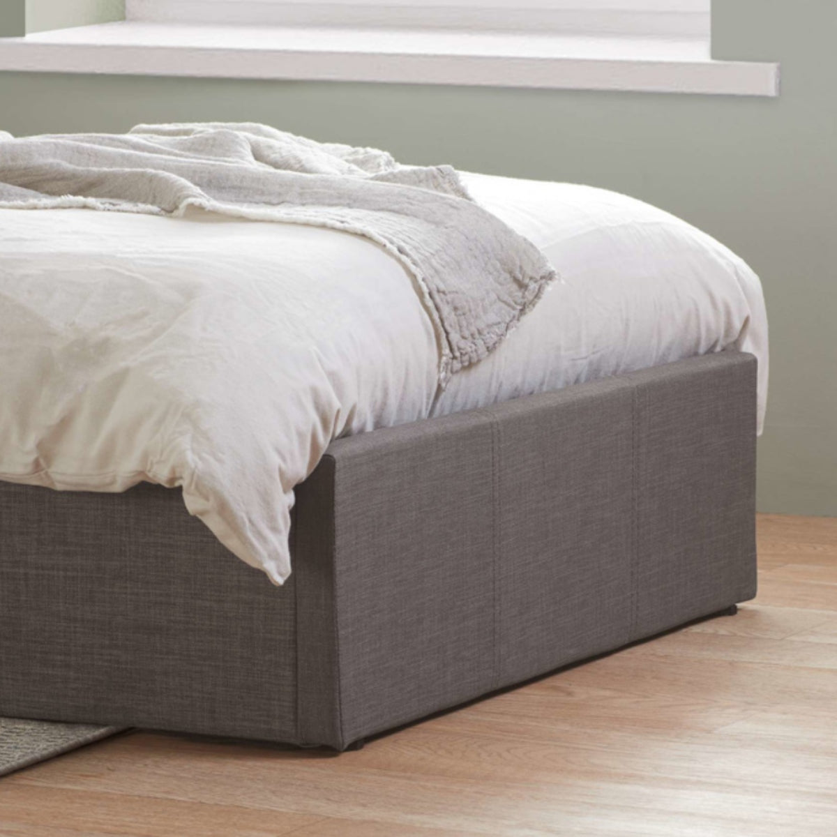 2026 Berlin Fabric Ottoman - Grey
