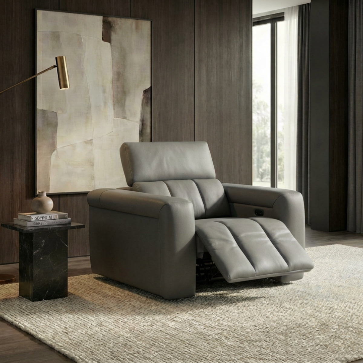 Daniel 3 Seater & Chair Sofa  In Grey