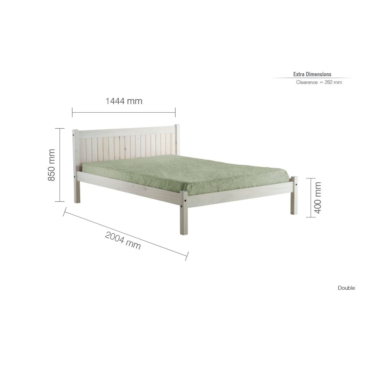 2026 Rio Bed - White Wash