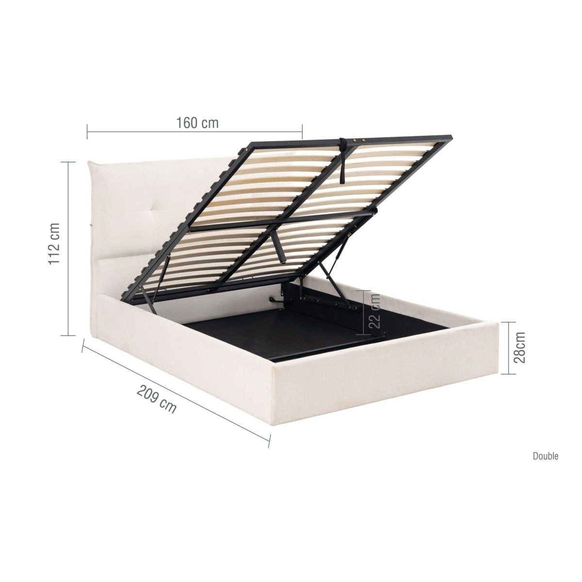 2026 Haven Ottoman Bed - White