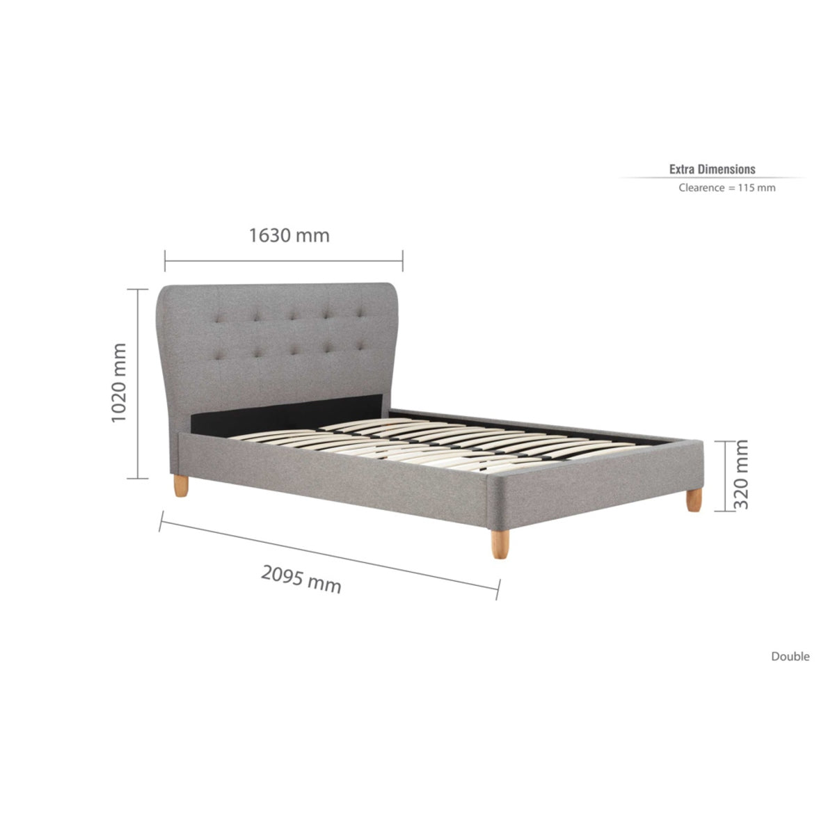 2026  Stockholm Bed - Grey
