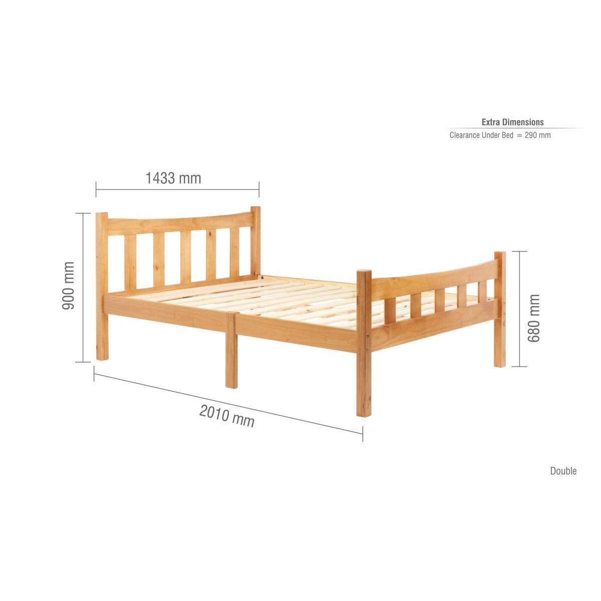 2026 Miami Bed - Pine