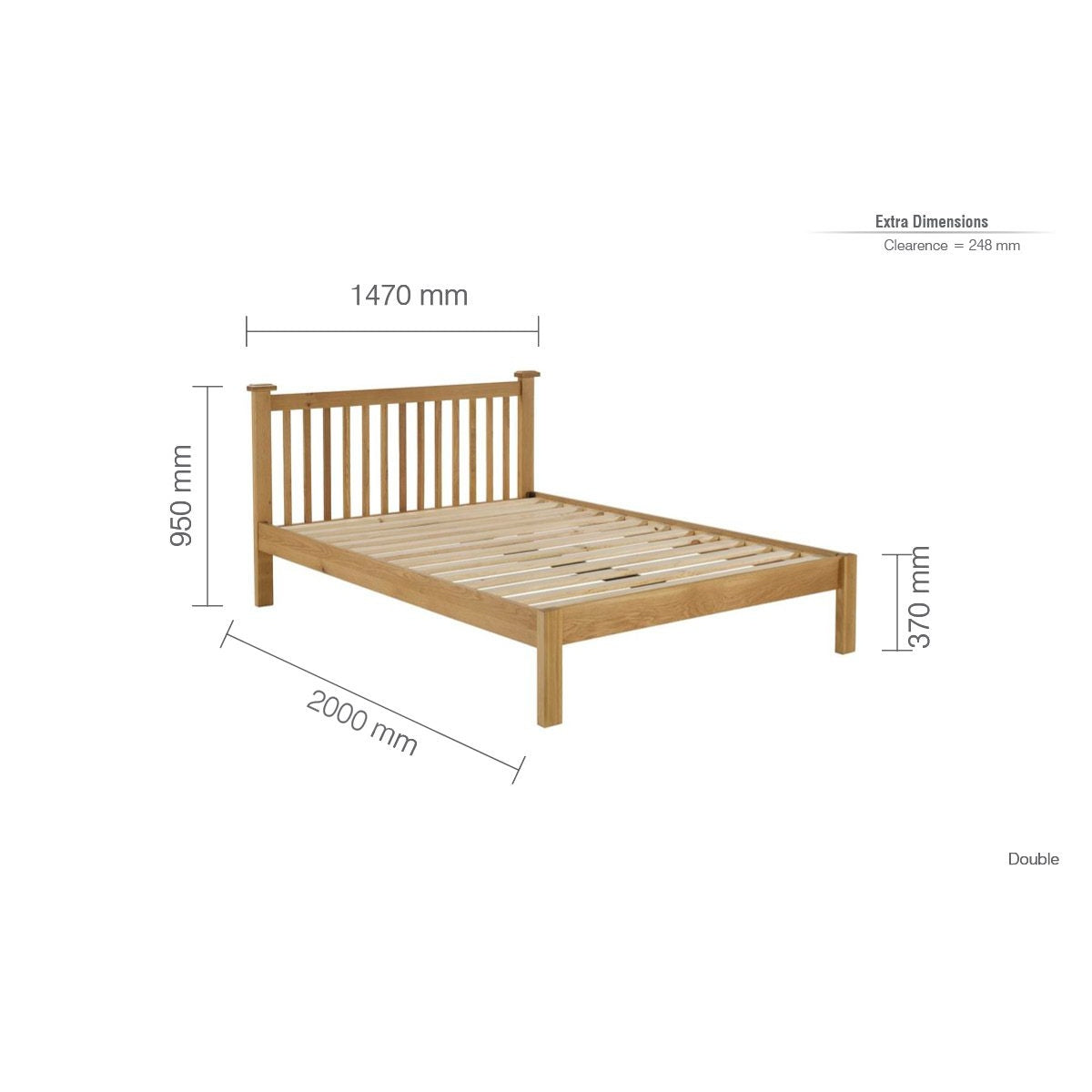 2026 Woburn Bed - Oak/Oak Veneers