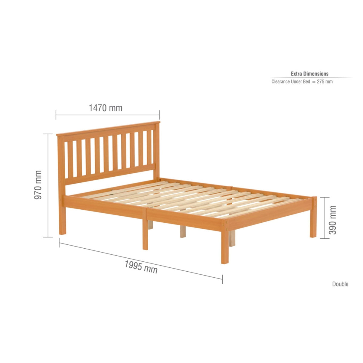 2026 Denver Low End Bed - Pine