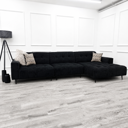 2026 Oakley 3 Piece Sofa - Ebony Black - Nimbus Beds