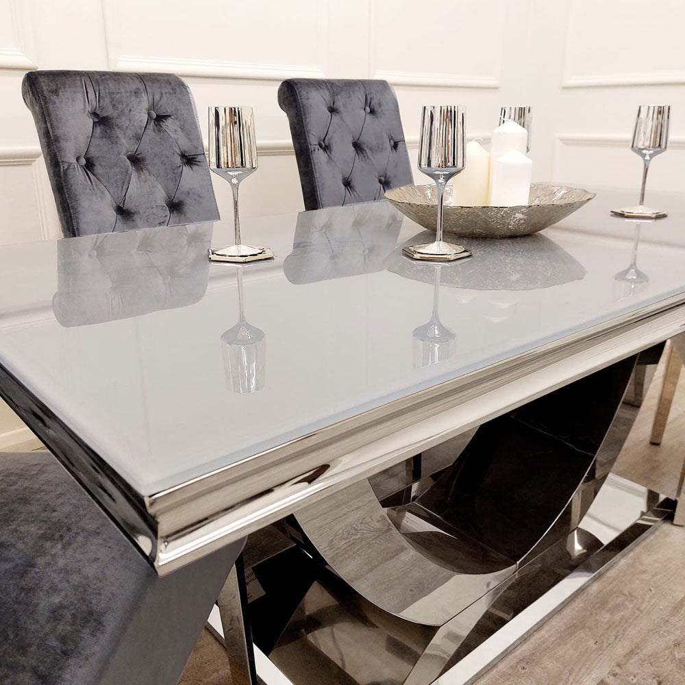 2026 Emma Dining Chair in Dark Grey Velvet