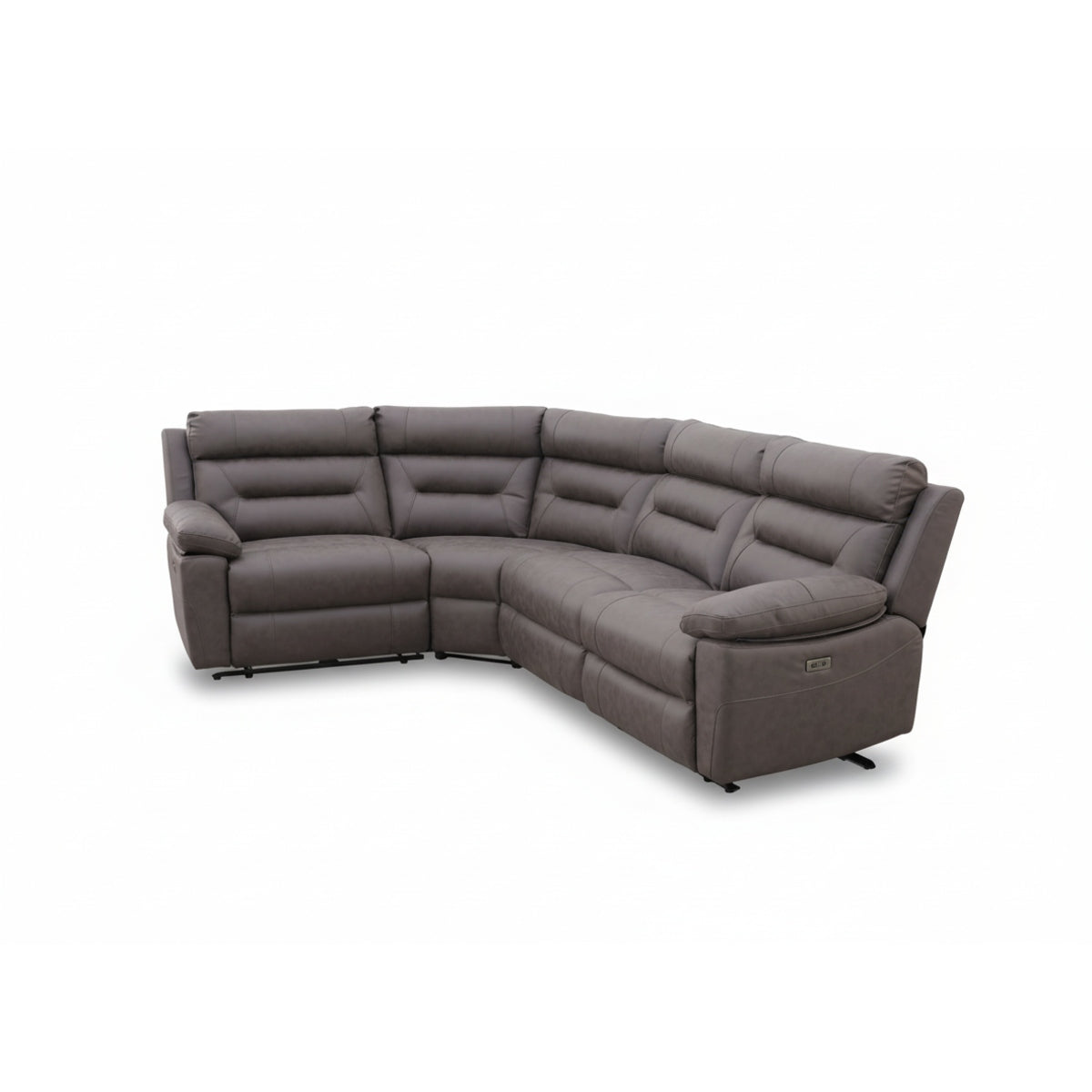 Leni Corner, 3 Seater, 2 Seater & Chair Sofa In Ink Dark Grey