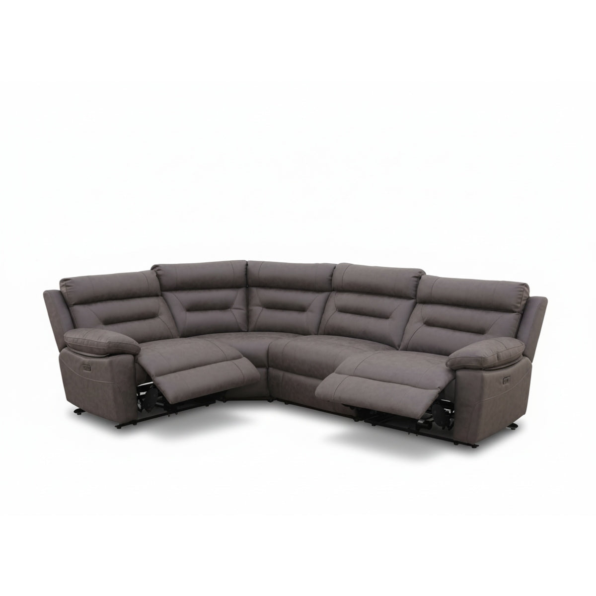 Leni Corner, 3 Seater, 2 Seater & Chair Sofa In Ink Dark Grey