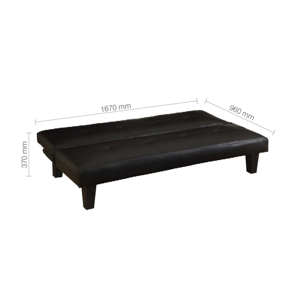 2026 Franklin Sofa Bed - Black (OUT OF STOCK)