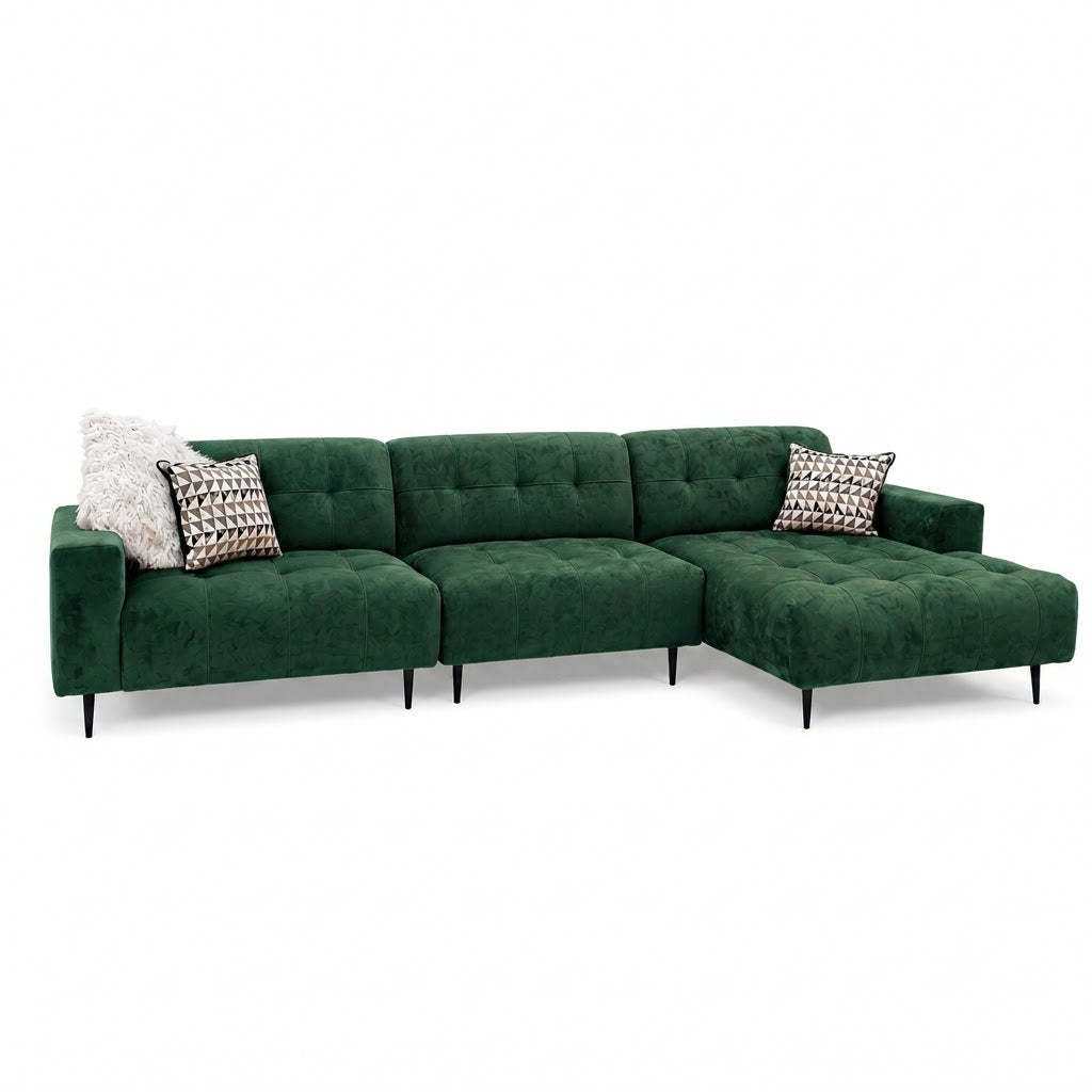 2026 Oakley 3 Piece Sofa - Emerald Green - Nimbus Beds