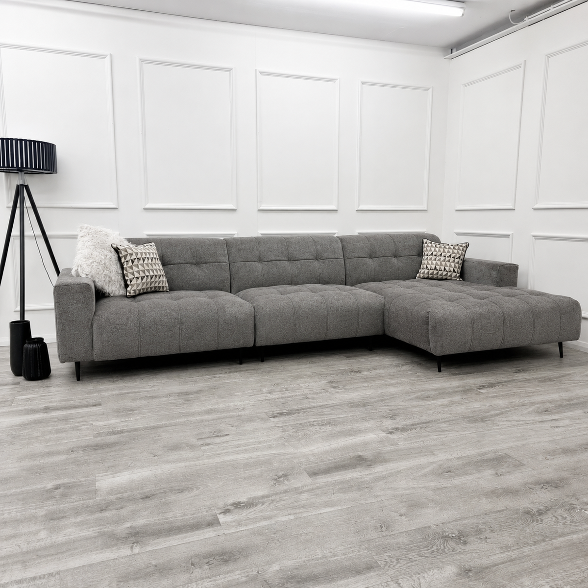 2026 Oakley 3 Piece Sofa - Grey - Nimbus Beds