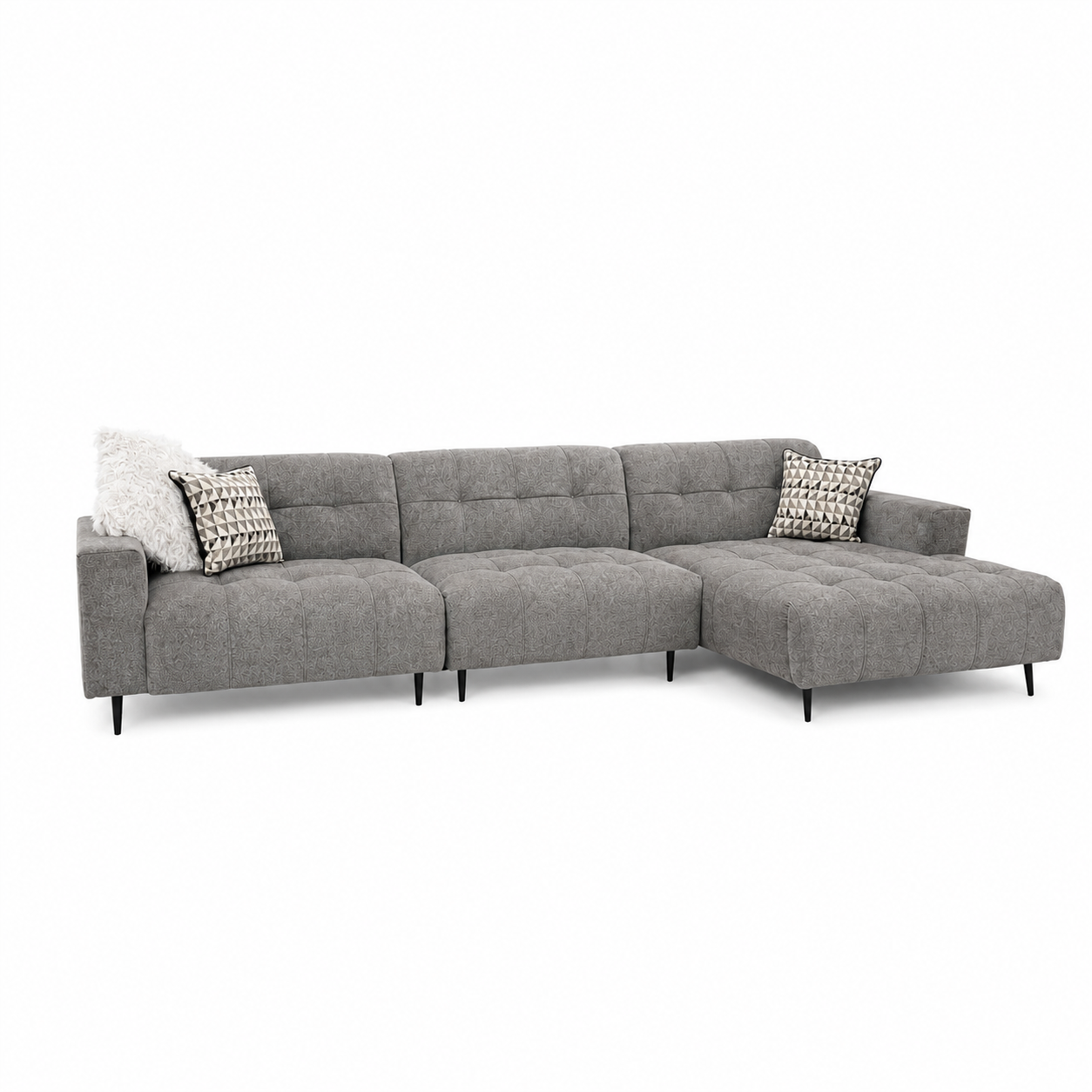 2026 Oakley 3 Piece Sofa - Grey - Nimbus Beds